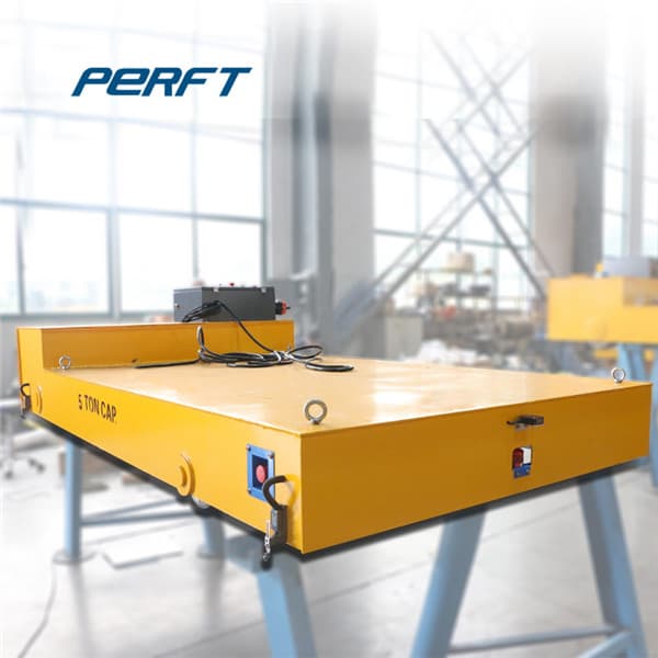 Busbar Driven Electric Flat Cart For Steel Factory